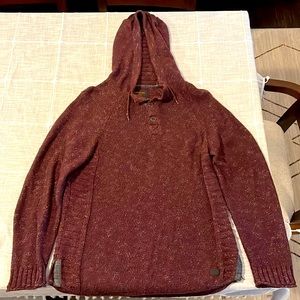 Dark red hooded sweater from Buckle (Outpost Makers), mens large
